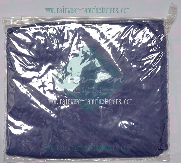 China blue Long rain poncho bag